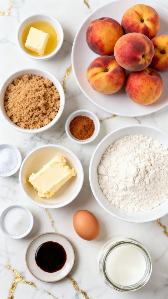 Peach Upside-Down Mini Cakes