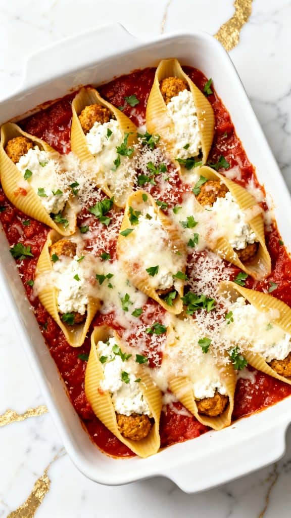 Sausage & Ricotta Stuffed Shells