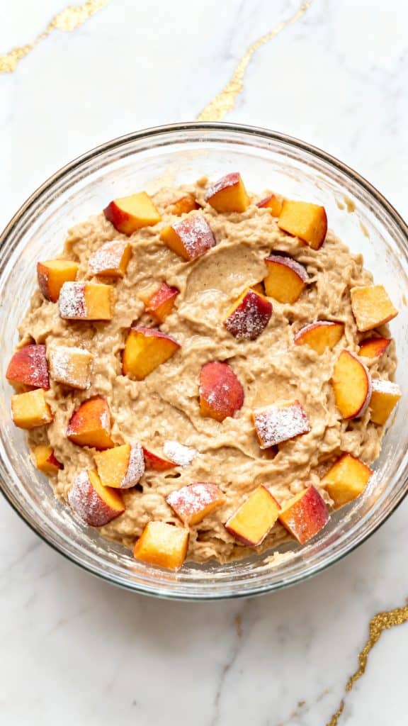 Healthy Peach Snack Cake