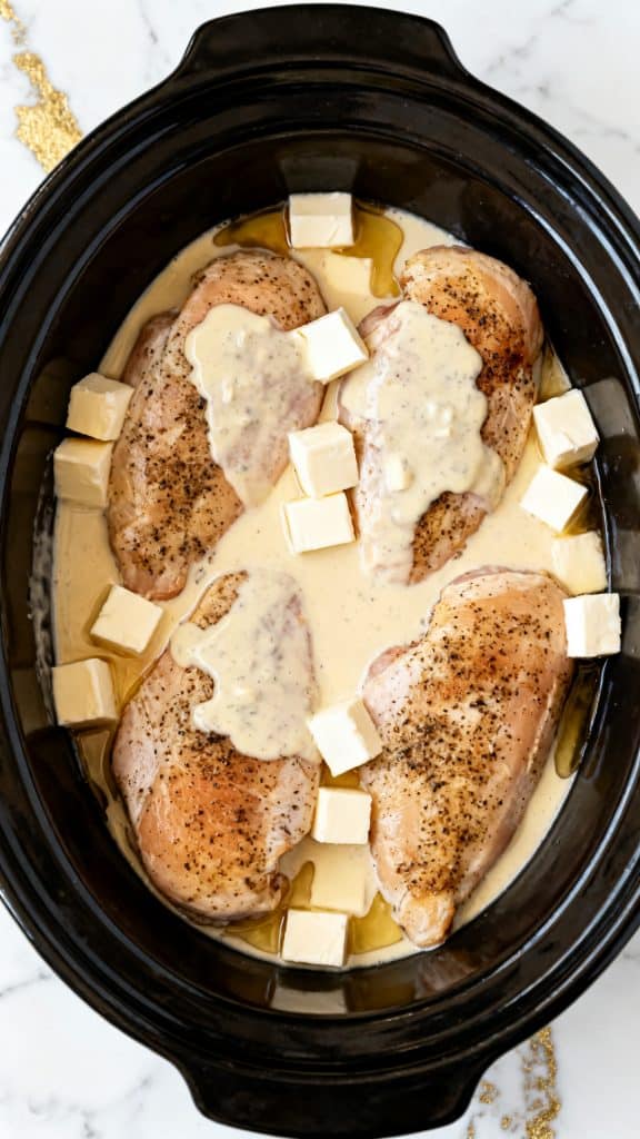 Crockpot Zesty Italian Chicken Pasta