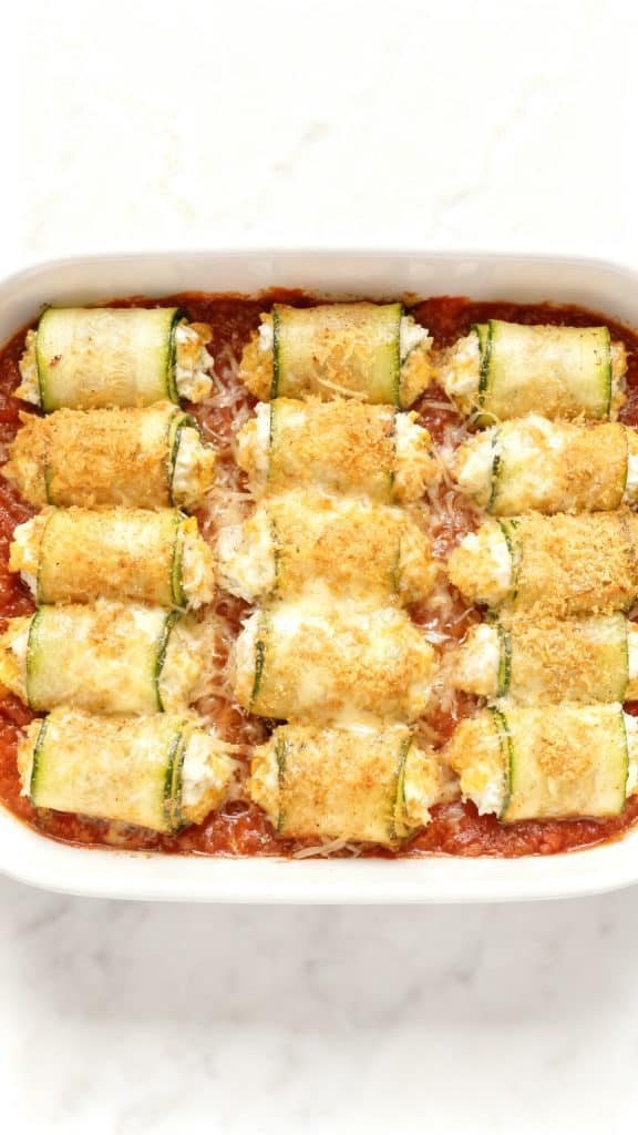 Three Cheese Zucchini Rollatini