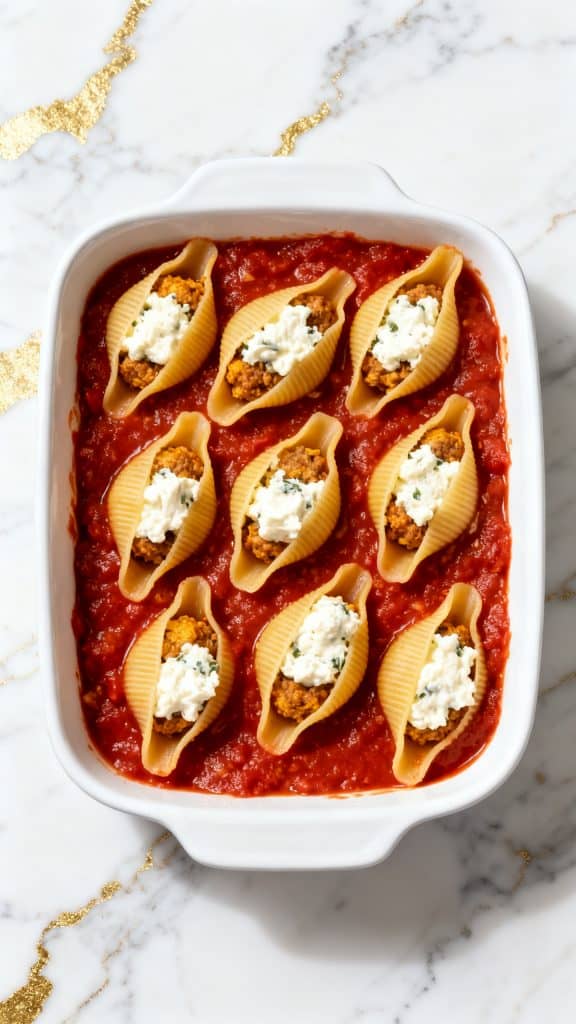 Sausage & Ricotta Stuffed Shells