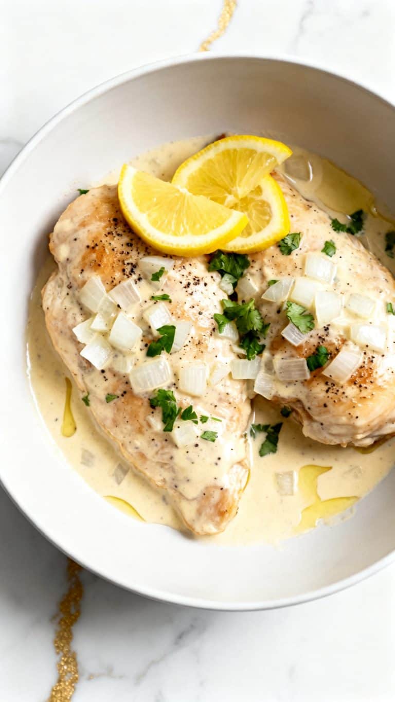 Crock Pot Creamy Lemon Chicken Breasts