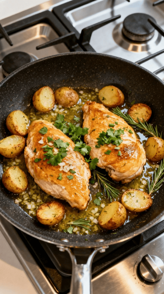 Sonia&rsquo;s One-Pan Garlic Herb Chicken and Potatoes