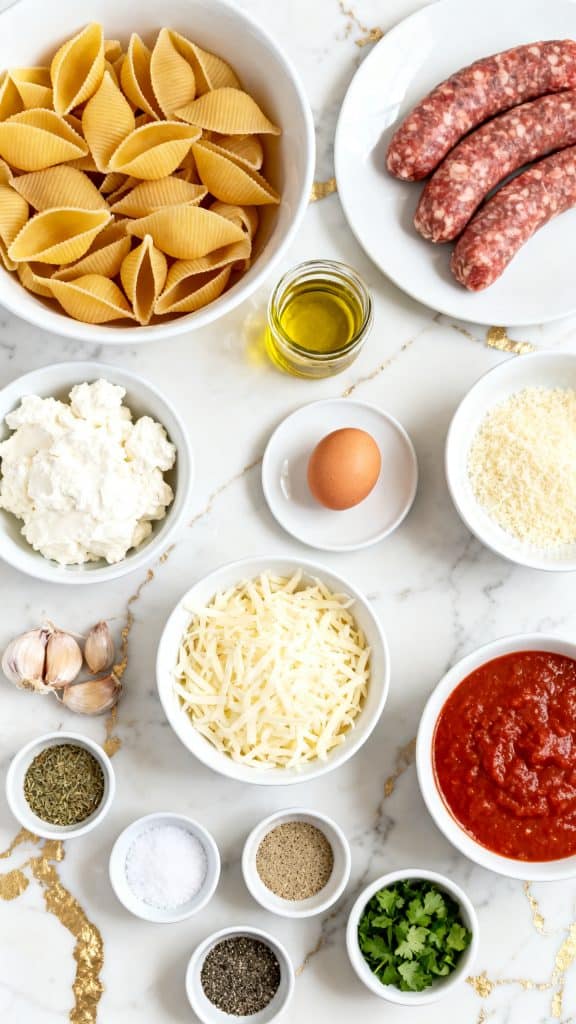 Sausage & Ricotta Stuffed Shells