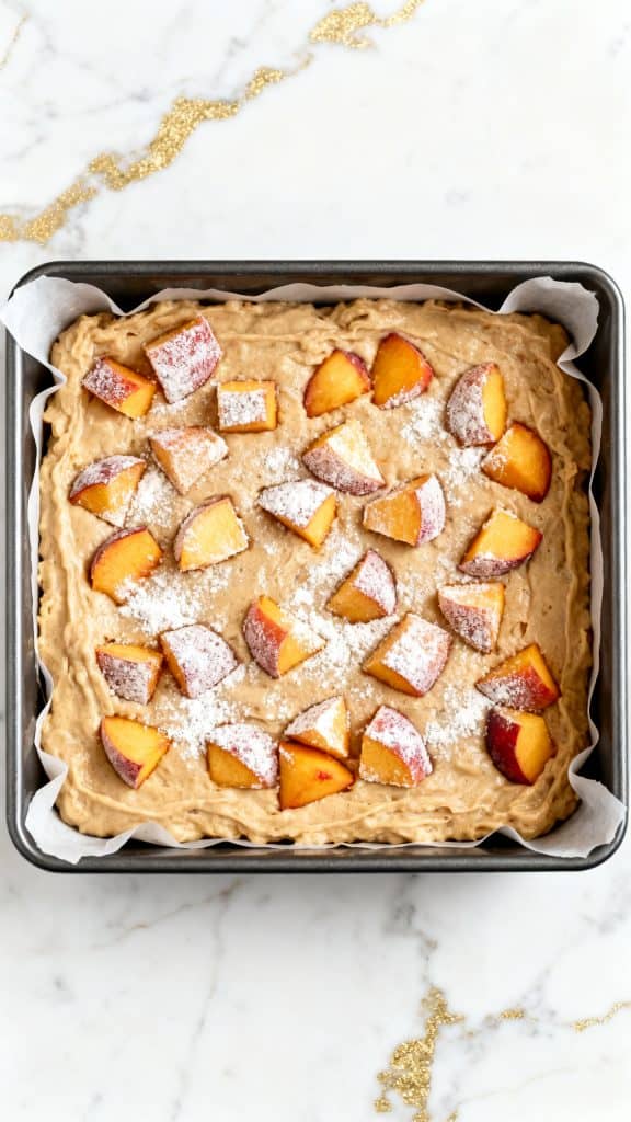 Healthy Peach Snack Cake