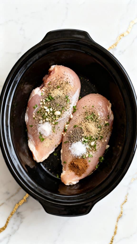 Slow Cooker Creamy Italian Chicken Sandwiches