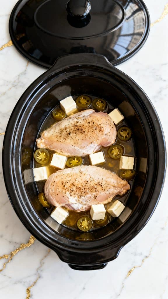 Slow Cooker Creamy Italian Chicken Sandwiches