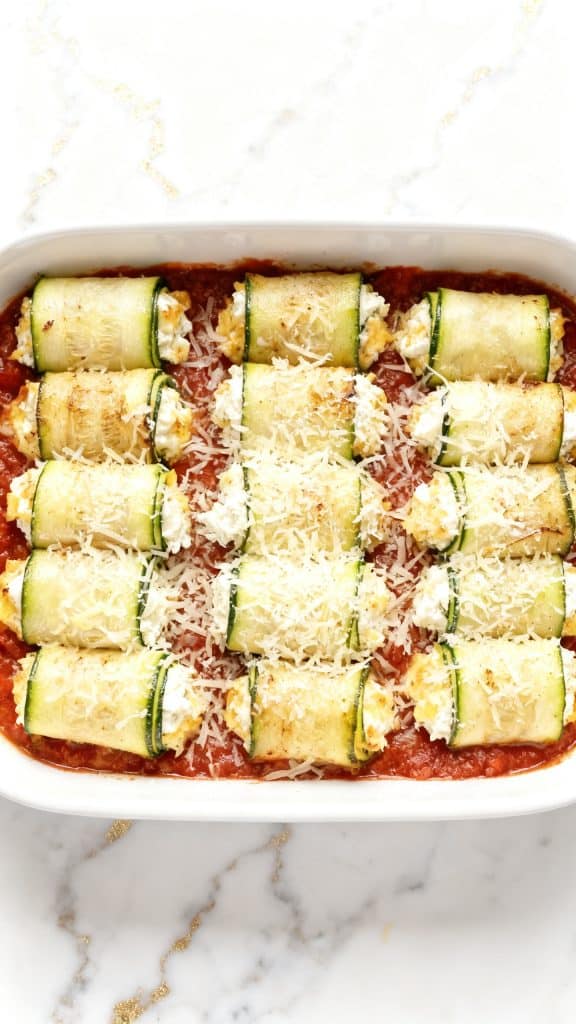 Three Cheese Zucchini Rollatini