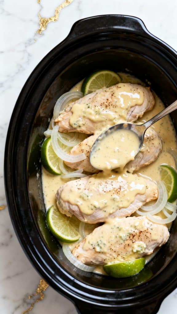 Crock Pot Creamy Lemon Chicken Breasts
