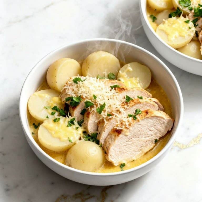 Italian Crockpot Chicken and Potatoes