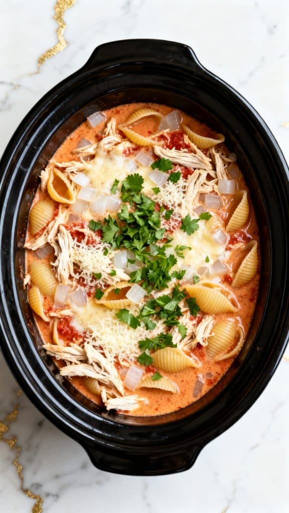 Crock Pot Creamy Chicken Parmesan Soup