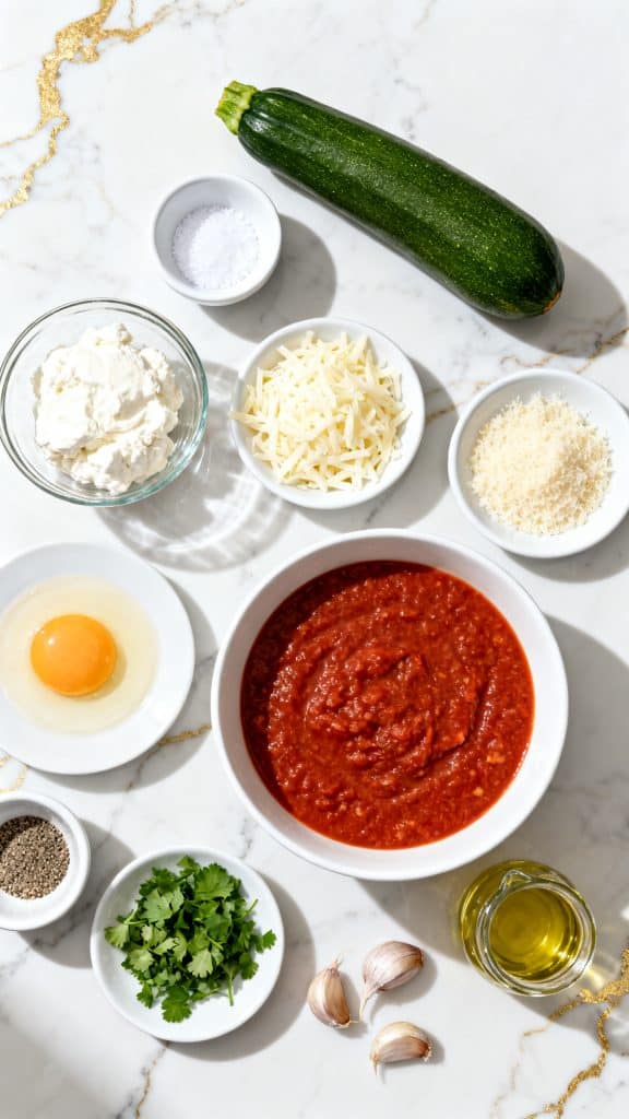 Three Cheese Zucchini Rollatini