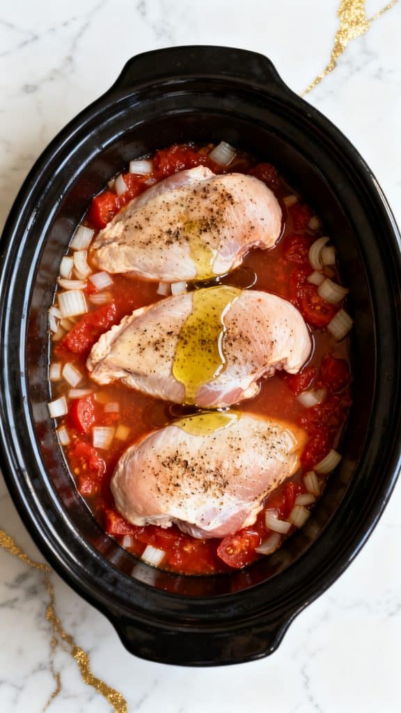 Crock Pot Creamy Chicken Parmesan Soup