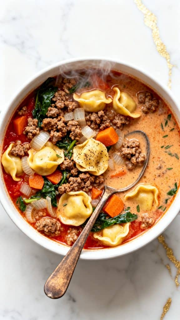 Sausage and Tortellini Soup Recipe