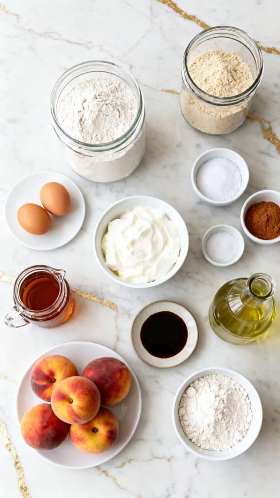 Healthy Peach Snack Cake