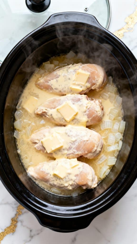 Crock Pot Creamy Lemon Chicken Breasts