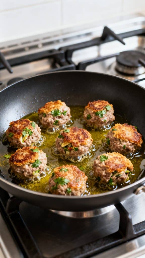 Stuffed Meatballs with Mozzarella Cheese