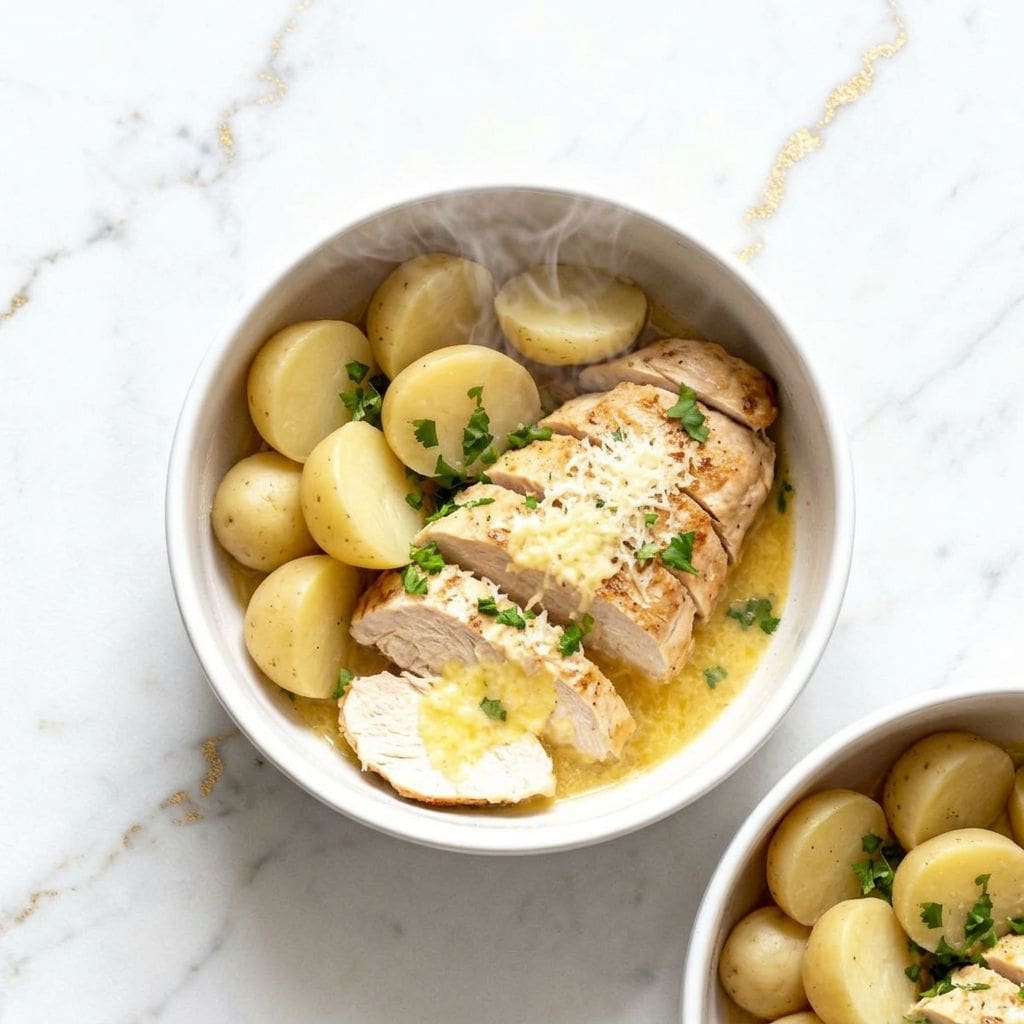 Italian Crockpot Chicken and Potatoes