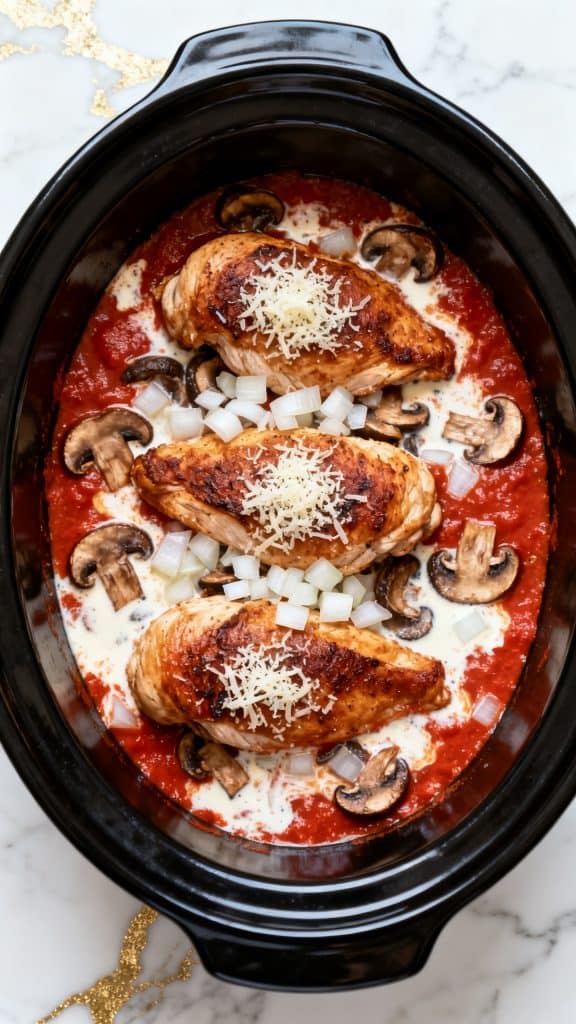 Italian Slow Cooker Chicken Thighs