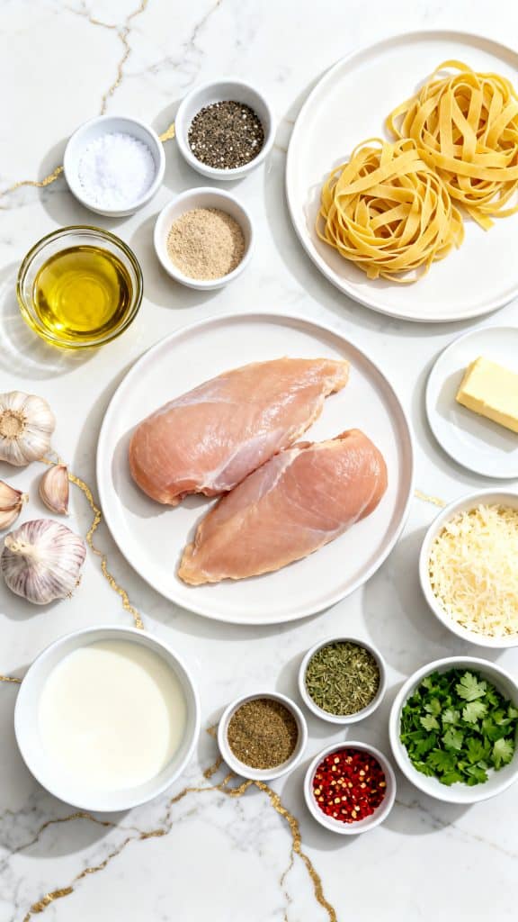 Creamy Garlic Parmesan Chicken Pasta