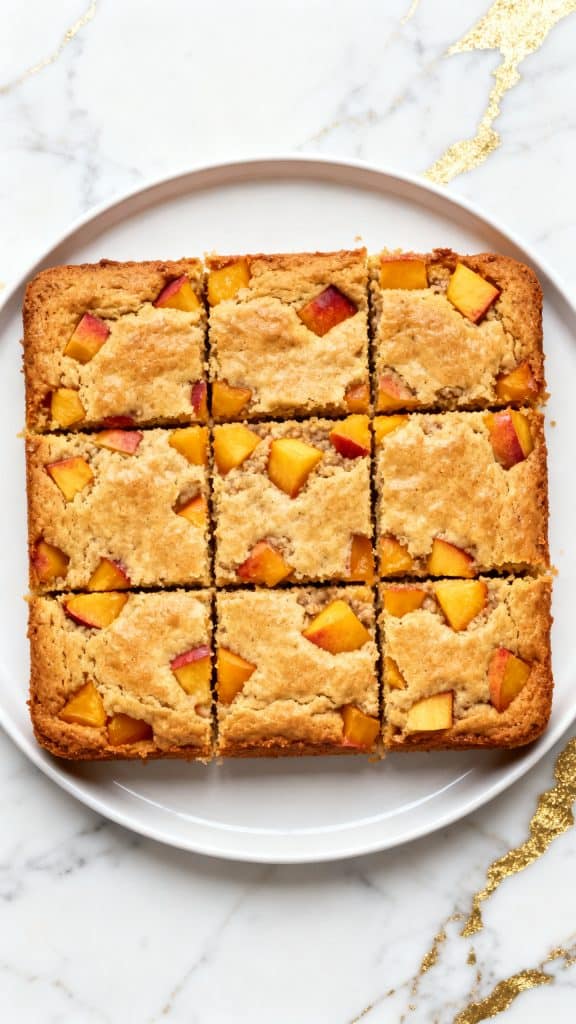 Healthy Peach Snack Cake