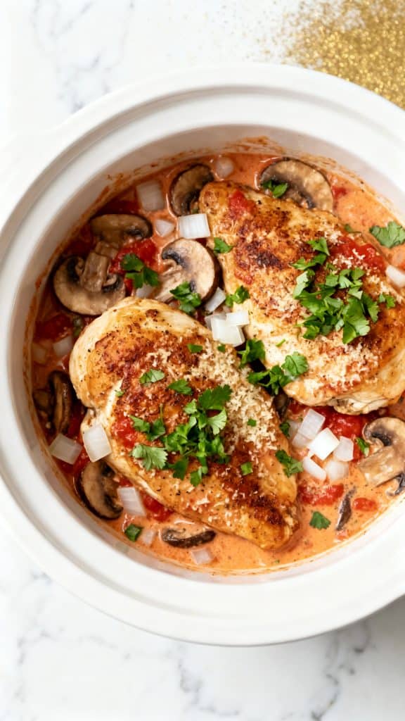Italian Slow Cooker Chicken Thighs