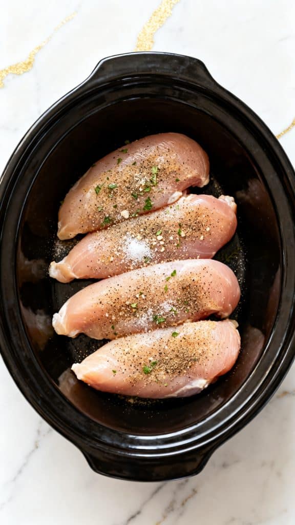 Crockpot Zesty Italian Chicken Pasta