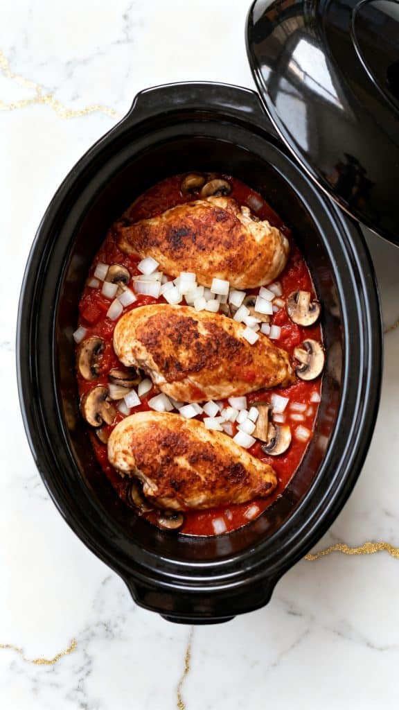 Italian Slow Cooker Chicken Thighs