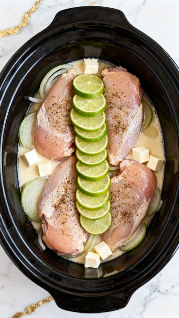 Crock Pot Creamy Lemon Chicken Breasts