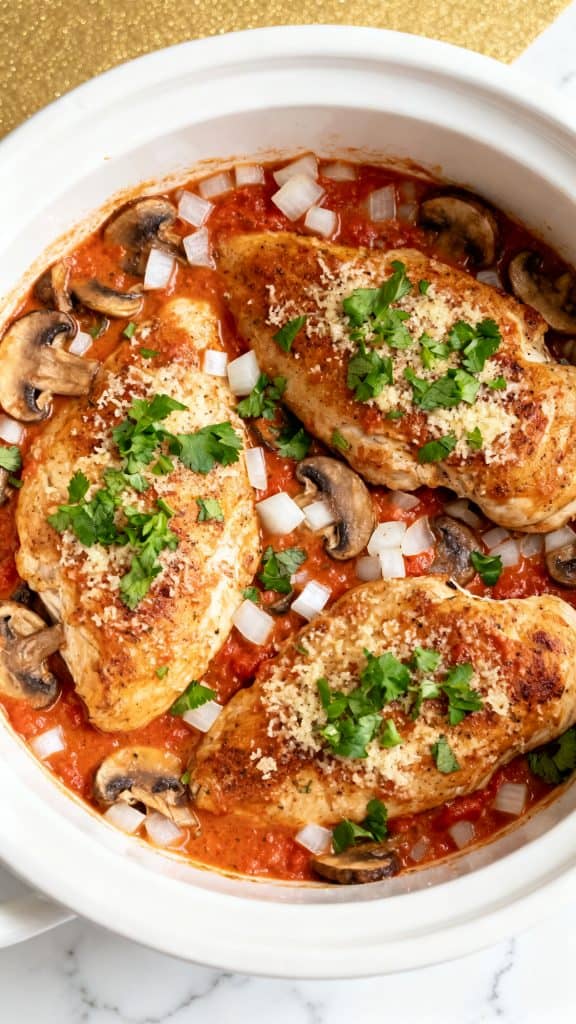 Italian Slow Cooker Chicken Thighs
