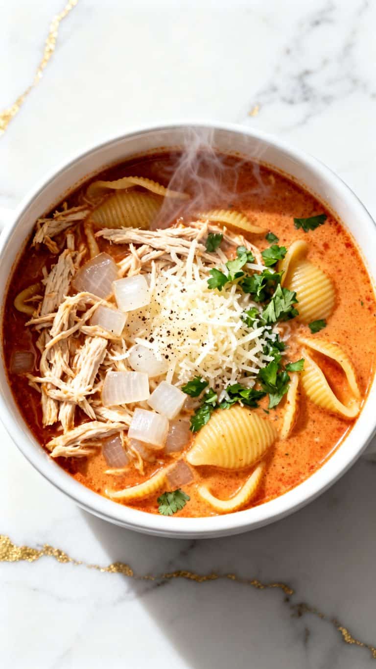 Crock Pot Creamy Chicken Parmesan Soup