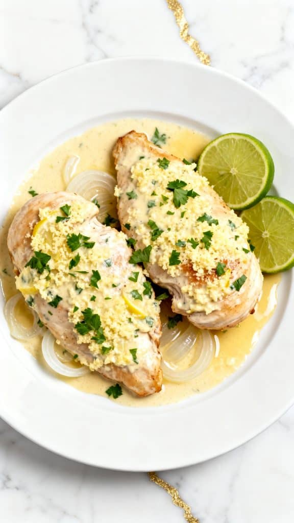 Crock Pot Creamy Lemon Chicken Breasts
