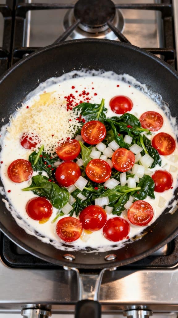 Italian Summer Dinner Party Menu: Creamy Tuscan Chicken Pasta