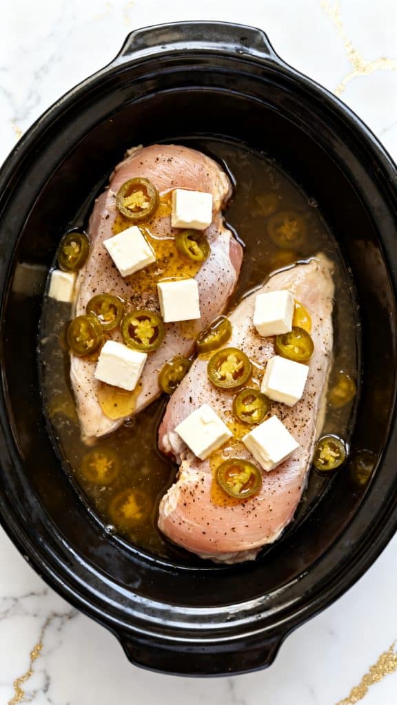 Slow Cooker Creamy Italian Chicken Sandwiches