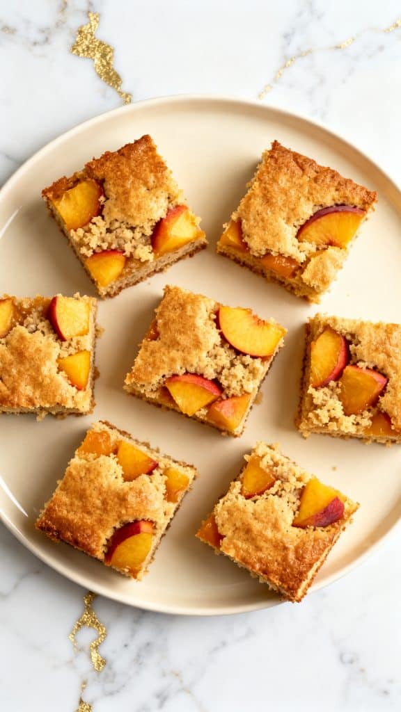 Healthy Peach Snack Cake