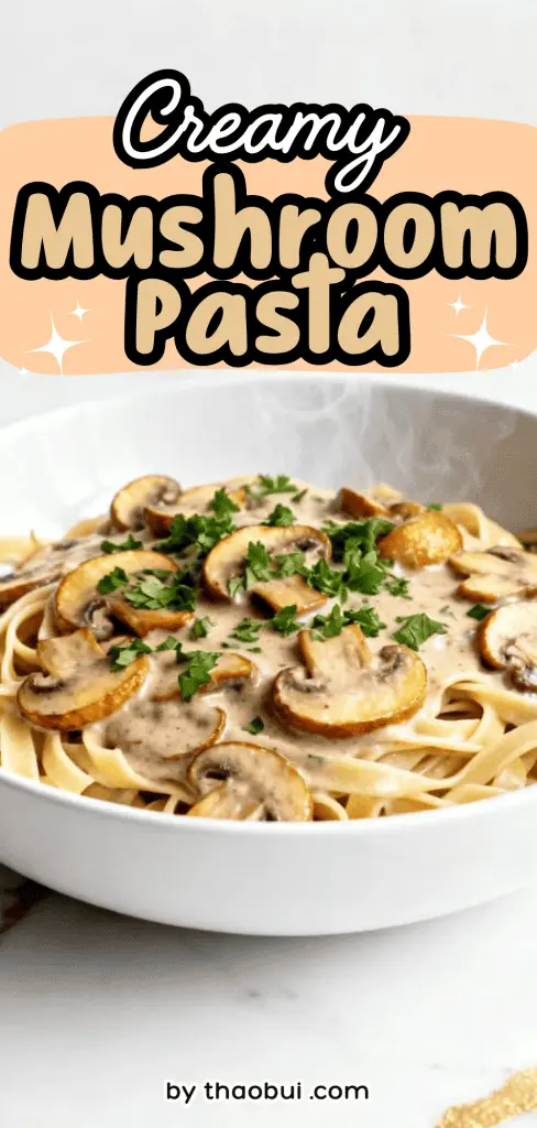 I always reach for pasta when I need dinner to be easy but still feel a little special. Creamy mushroom pasta is loaded with creamy mushroom sauce for pasta and parmesan for a rich meal that's perfect for pasta recipes to try. Save this for your next pasta night when you want something cozy and simple. 🤍✨