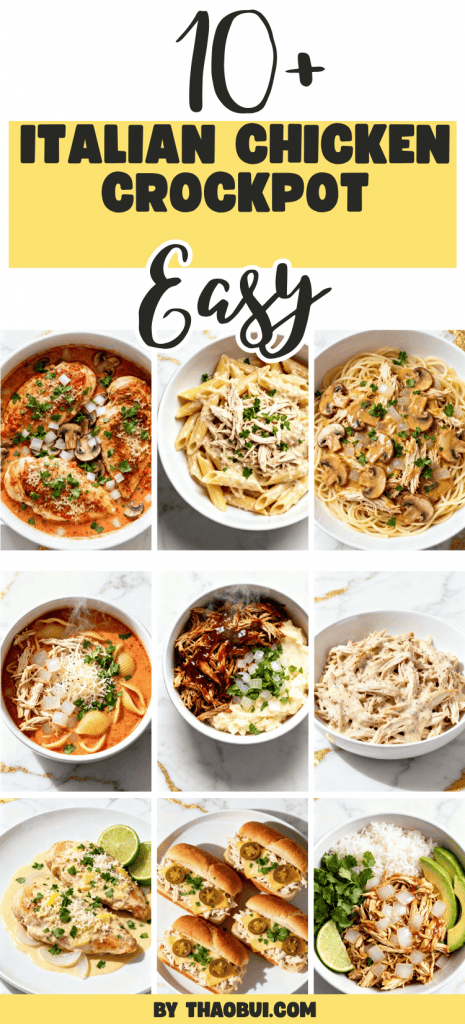 Some nights I need dinner to cook itself because the day gets away from me. Italian Chicken Crockpot is packed with tender chicken, creamy sauce, and comforting flavors that make it one of my favorite chicken pasta recipes, perfect for easy family dinners. Save this for the next time you need a cozy crockpot chicken pasta that everyone will happily eat. ❤️