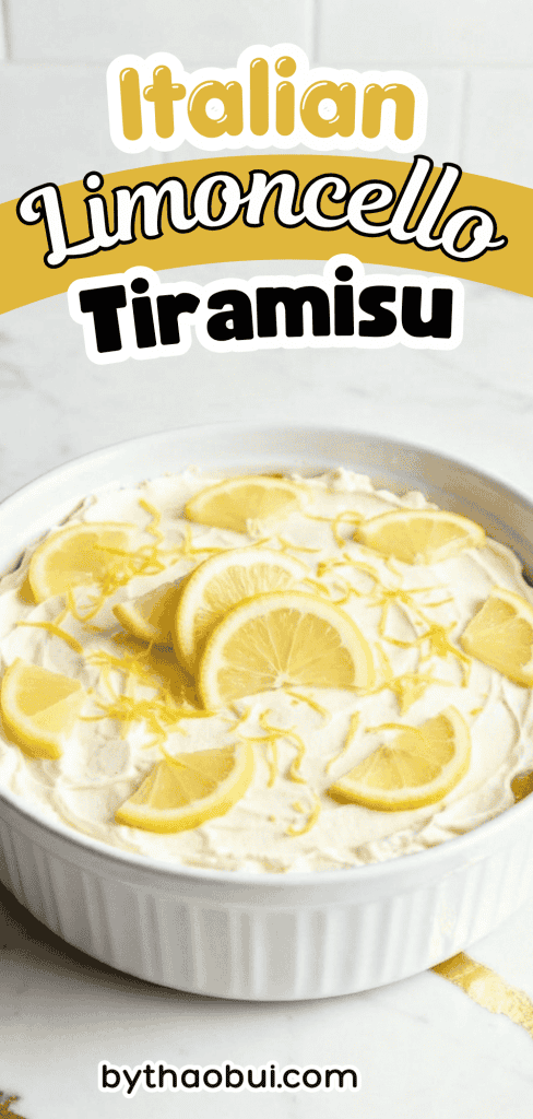 After a big family dinner, I always want a dessert that feels impressive without spending hours in the kitchen 🍋✨ Italian Limoncello Tiramisu combines creamy mascarpone layers with bright limoncello flavors for one of my favorite Italian desserts and authentic Italian desserts to share. Save this for your next gathering and keep this classic Italian dessert recipe handy 📌