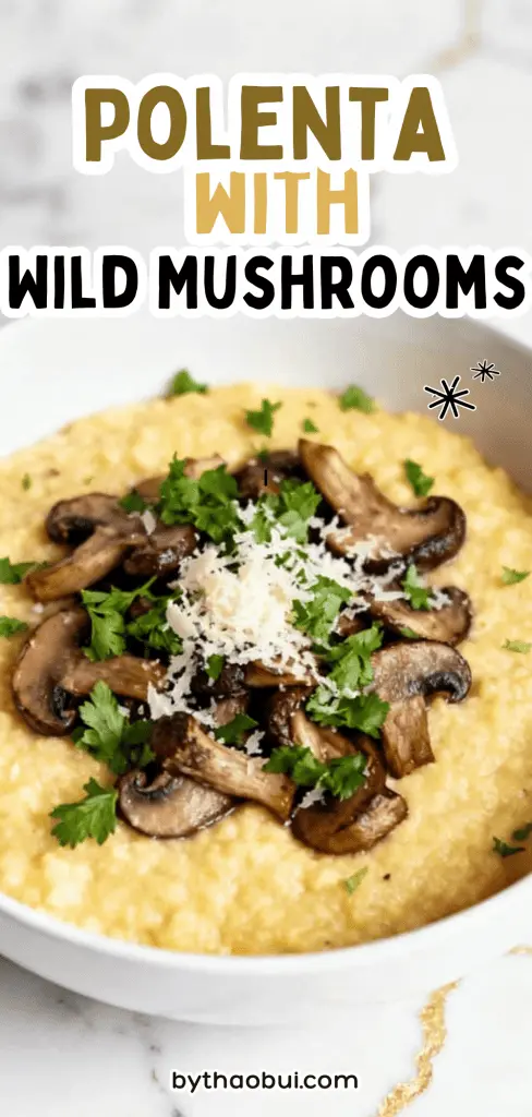 Whenever I have extra mushrooms in the fridge, this is the cozy meal I end up making. Polenta with Wild Mushrooms combines creamy polenta with mushrooms and wild mushrooms over polenta for a rich, satisfying dinner that feels special without much work. Save this for your next mushroom dinner when you're craving something warm and comforting. 🍄🥣