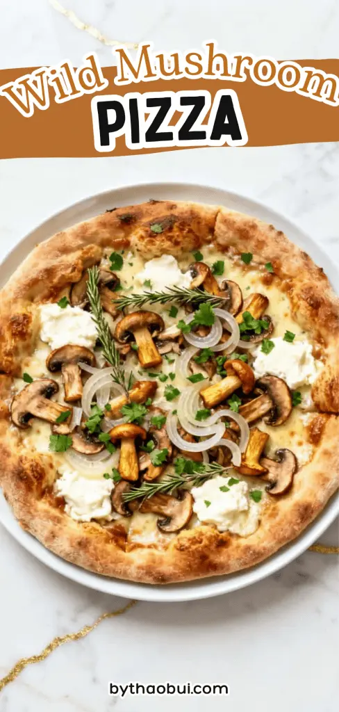 Some nights I just want a cozy dinner that feels special without making a huge mess in the kitchen. Wild Mushroom Pizza is loaded with garlic mushrooms, crispy crust, and gourmet mushroom pizza flavors that make every bite worth it. Save this for your next mushroom lover dinner or pizza night because you'll want this rustic mushroom pizza recipe again. ✨