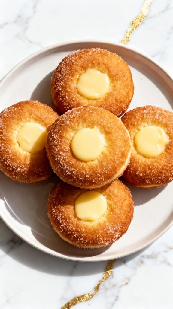 Italian Custard Bomboloni