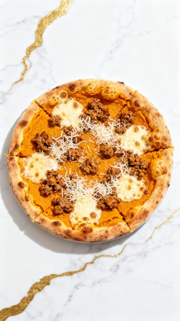 Pumpkin and Sausage Pizza