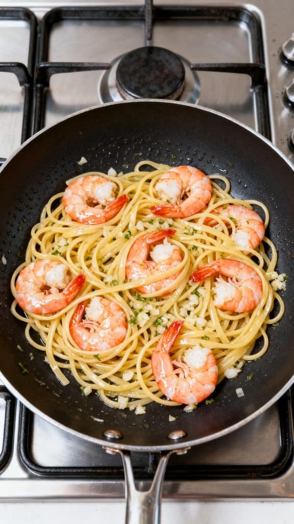 Garlic Butter Shrimp Pasta