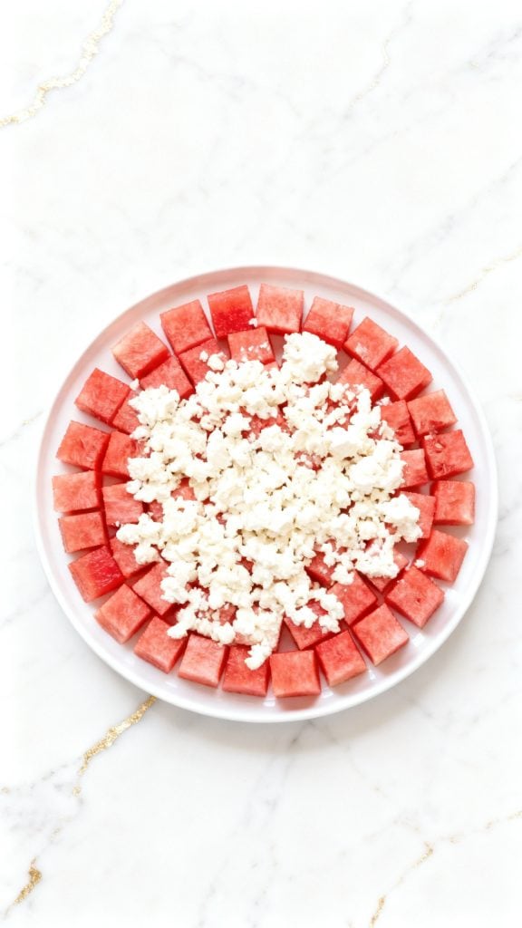 Watermelon, Feta and Mint Canap&eacute;s