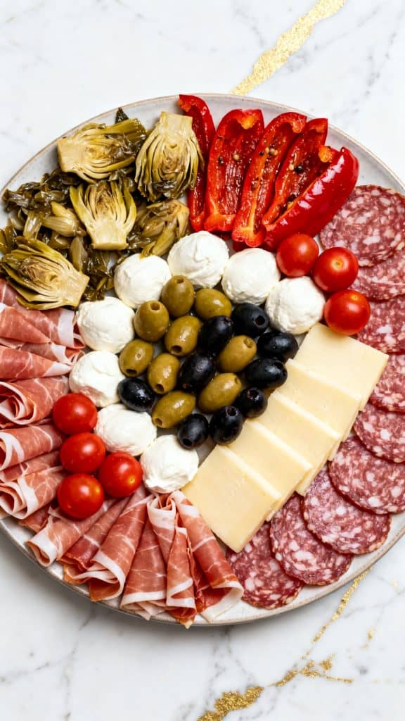 Italienische Antipasto-Platte