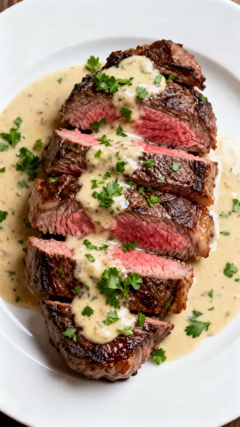 Super Fancy Meal: Filet Mignon with Garlic Butter Cream Sauce
