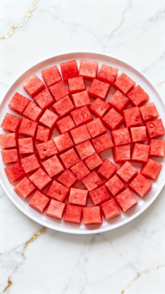 Watermelon, Feta and Mint Canap&eacute;s