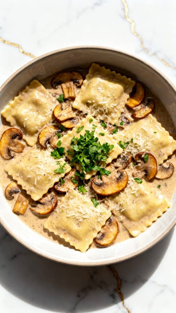 Mushroom Ravioli