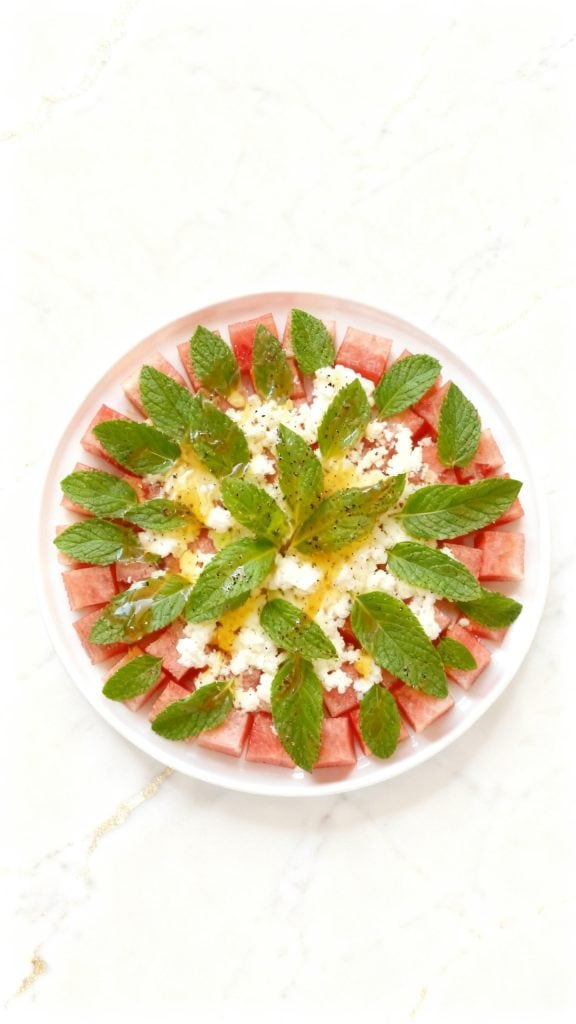 Watermelon, Feta and Mint Canap&eacute;s